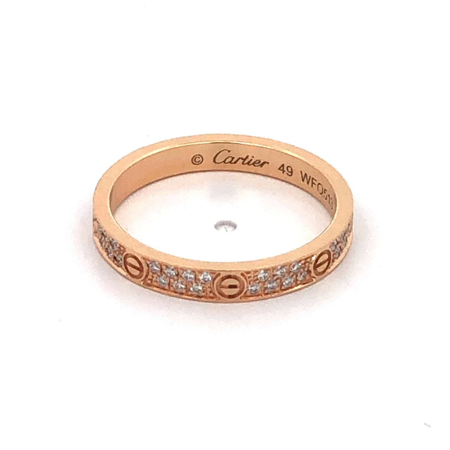 ラブリングスモールモデル Au750 #49/約9号  WFQ513 総重量約1.92g